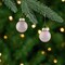 Northlight 2-Finish Glass Christmas Ball Ornaments - 1" (25mm) - Baby Pink - 24cy